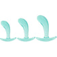 Crystal Jellies Curved Anal Trainer Set in Teal