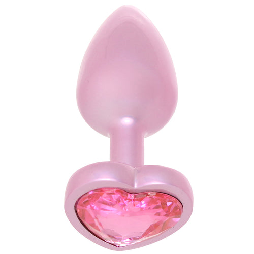Booty Bling Pink Metal Jewelled Butt Plug in Small