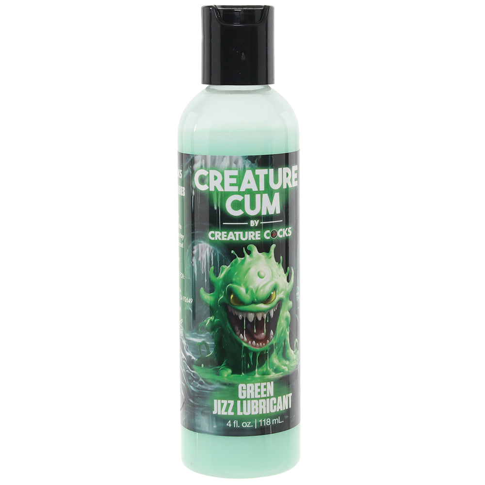 Creature Cum Water-Based Green Lube in 4oz/118ml