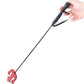 Leather Devil's Riding Crop in Red