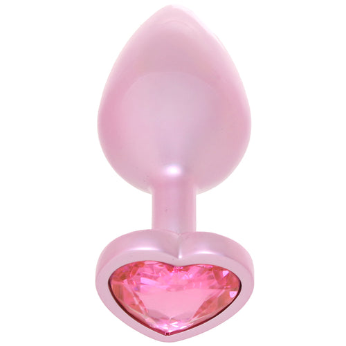 Booty Bling Pink Metal Jewelled Butt Plug in Medium