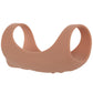 Jock Vibrating Silicone Penis Sleeve in Tan