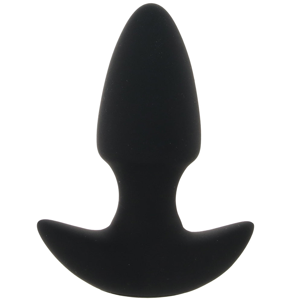 Bang! Thrusting & Vibrating Silicone Butt Plug in Black