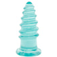 Crystal Jellies 6 Inch Anal Twist Butt Plug in Teal