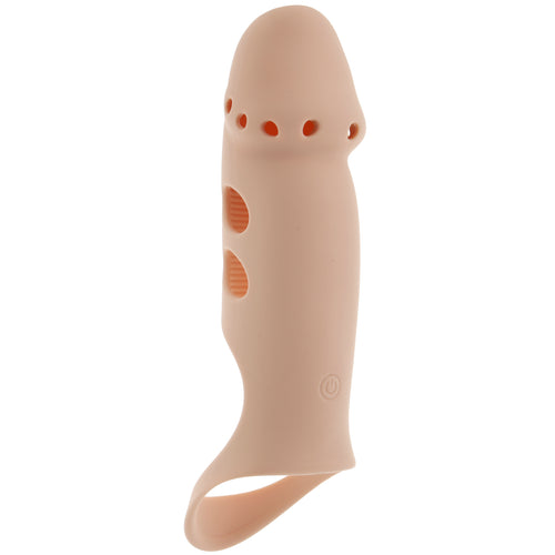Performance Maxx Stud Vibrating Sleeve in Light