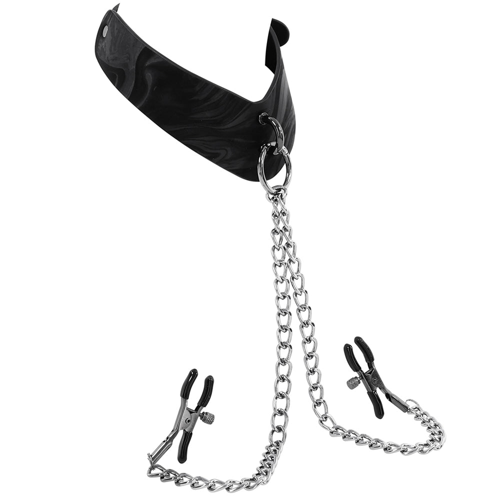 Velvet Noir Collar & Removable Clamps