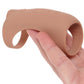 Jock Vibrating Silicone Penis Sleeve in Tan