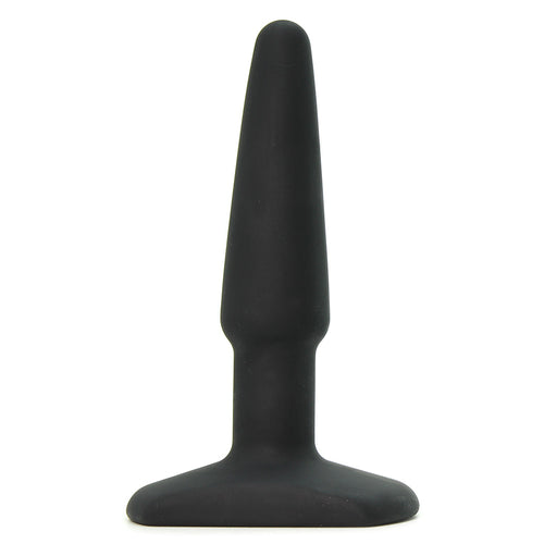 All About Anal Seamless Silicone 4 Inch Butt Plug in Black