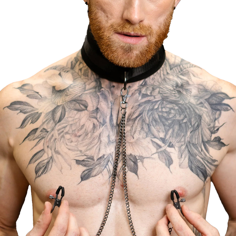 Sei Mio Twin Tweaks Collar & Nipple Clamps