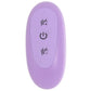 Colours 5 Inch Ribbed Remote Vibe in Purple