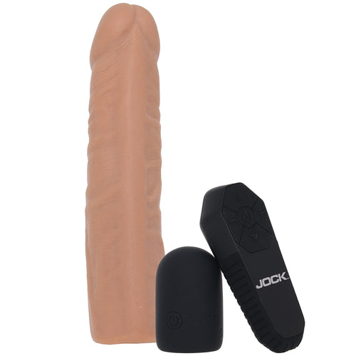 Jock Vibrating Realistic Penis Extender in Tan