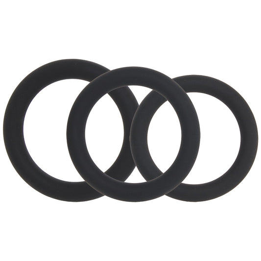 LEVELZ 3 Piece Classic Cock Ring Set in L-XXL