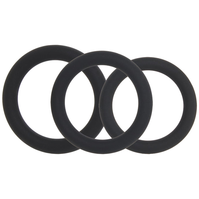 LEVELZ 3 Piece Classic Cock Ring Set in L-XXL