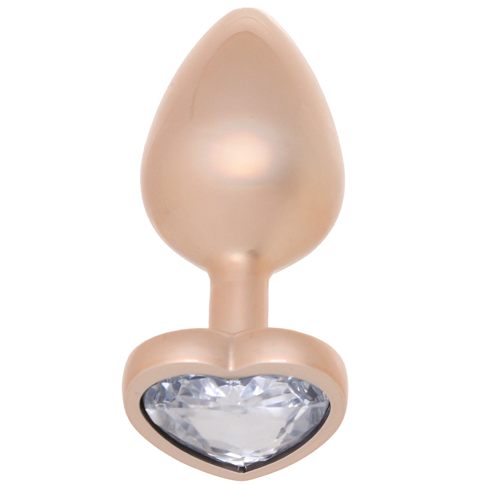 Booty Bling Gold Metal Jewelled Butt Plug in Medium