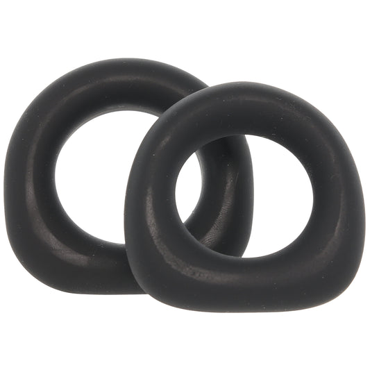 Renegade Alpha Rings 2 Piece Cock Ring Set in Black