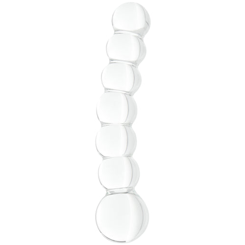 Clarity Celestial Orb Beaded Glass Dildo