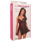 Pink Pussycat Black Babydoll & G-String