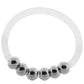 XL Steel Beaded Silicone Rings