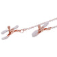 S&M Peaches 'n CreaMe Collar with Nipple Clamps