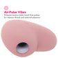 Satisfyer Cutie Heart Air Pulse Stimulator in Light Red