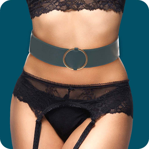 Ouch! Halo Green Waist Bondage Belt /XL