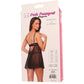 Pink Pussycat Black Babydoll & G-String
