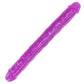 RealRock Glow In The Dark 15 Inch Double Dildo in Purple
