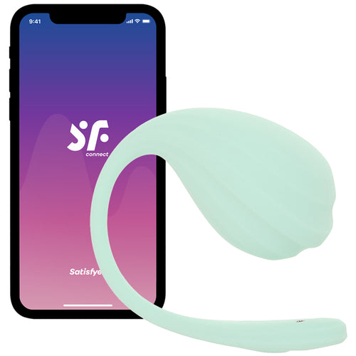 Satisfyer Smooth Petal Wearable Vibe in Mint