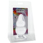 Crystal Jellies 6 Inch Double Pop Butt Plug in Clear