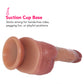 Renaissance DaVinci 8 Inch Sliding Foreskin Dildo in Tan