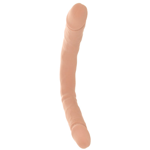 Silicone Studs Bend & Hold 16 Inch Double Dildo in Light