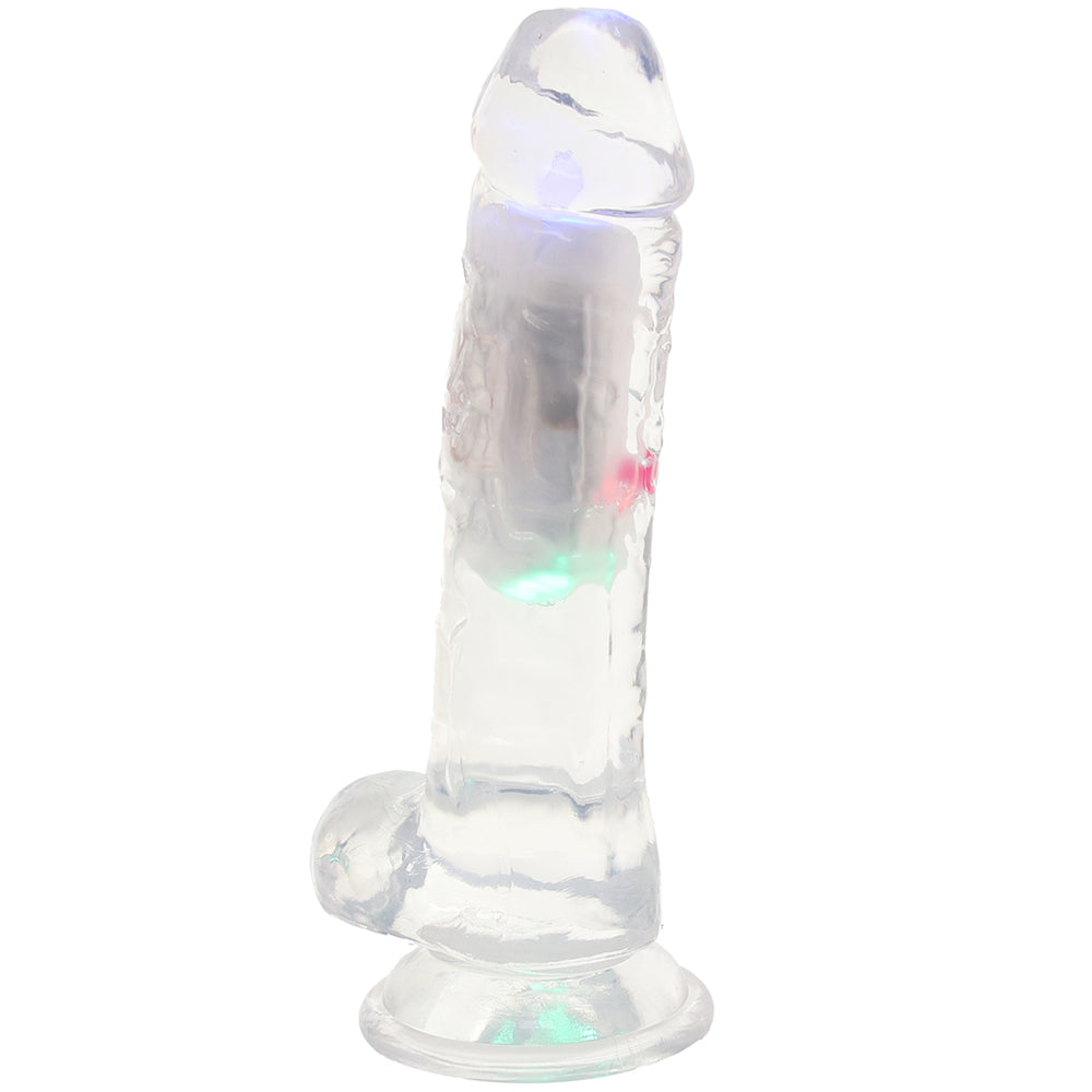 RealRock 7 Inch Light Up Vibrating Ballsy Dildo