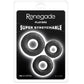 Renegade Players 3 Piece Cock Ring Set in Black