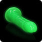 RealRock Glow In The Dark 10 Inch Slim Dildo in Green