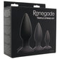 Renegade Triple Strike Silicone Butt Plug Kit
