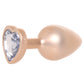 Booty Bling Gold Metal Jewelled Butt Plug in Medium