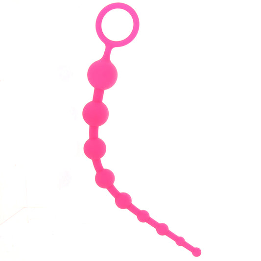 All About Anal Seamless Anal Beads in Pink