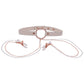 S&M Peaches 'n CreaMe Collar with Nipple Clamps