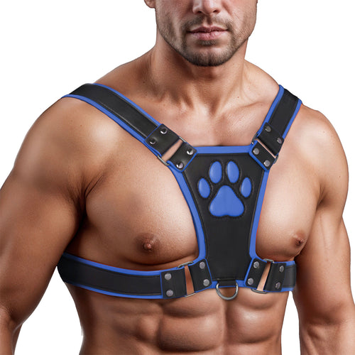 Master Series Alpha Pup Bulldog Harness in Blue