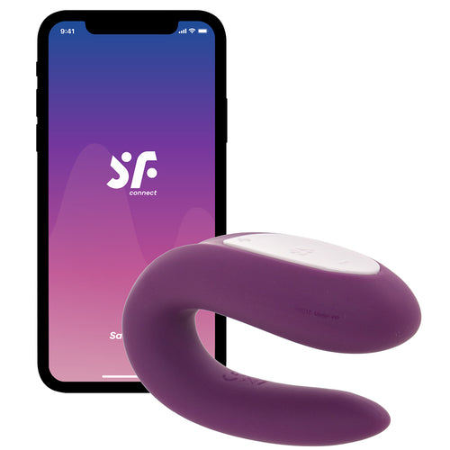 Satisfyer Double Joy Partner Vibe in Violet