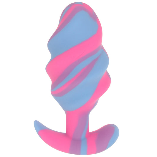 Creature Cocks Unicorn Swirl Silicone Butt Plug in Large