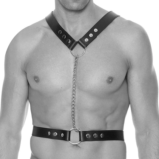 Ouch! Twisted Bit Bonded Leather Harness