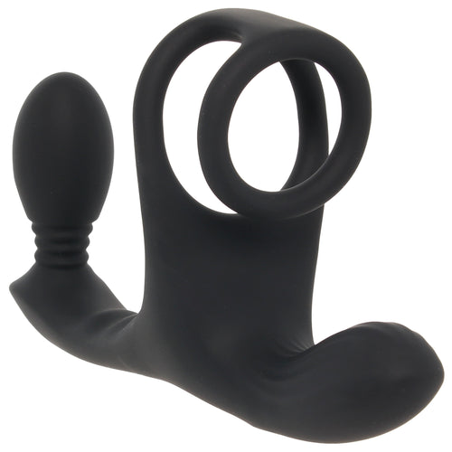 Triple Rush Vibrating Cock Ring & Anal Plug
