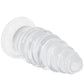 Crystal Jellies 7 Inch Anal Twist Butt Plug in Clear