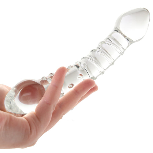 Clarity Celestial Bliss Swirly Glass Dildo