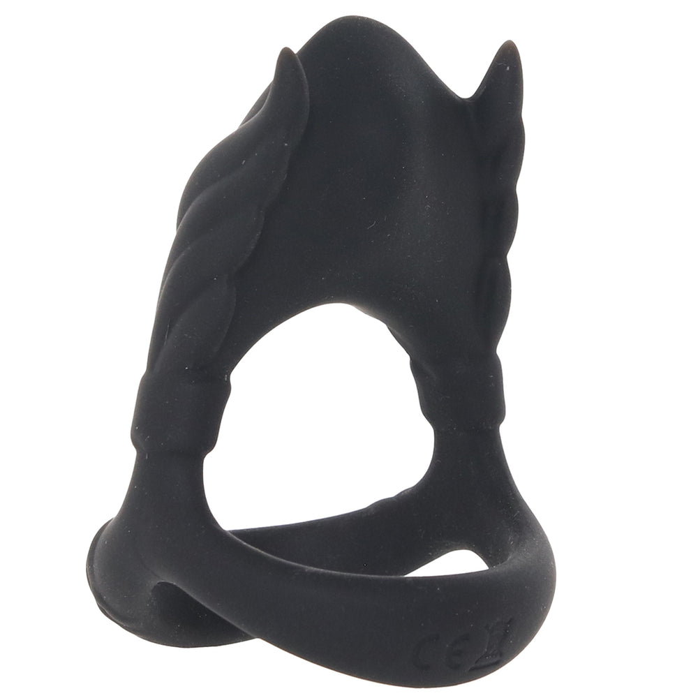 Rocky Silicone Vibrating Dual C-Ring