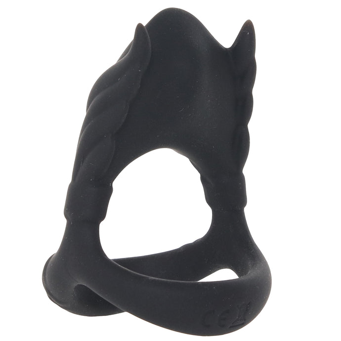 Rocky Silicone Vibrating Dual C-Ring