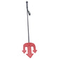 Leather Devil's Riding Crop in Red