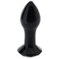 Crystal Glass Gem Plug in Black