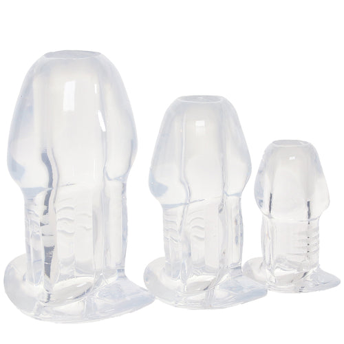 Master Series Dicked 3 Piece Hollow Anal Plug Set